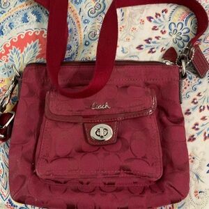 Coach Burgundy Crossbody Bag